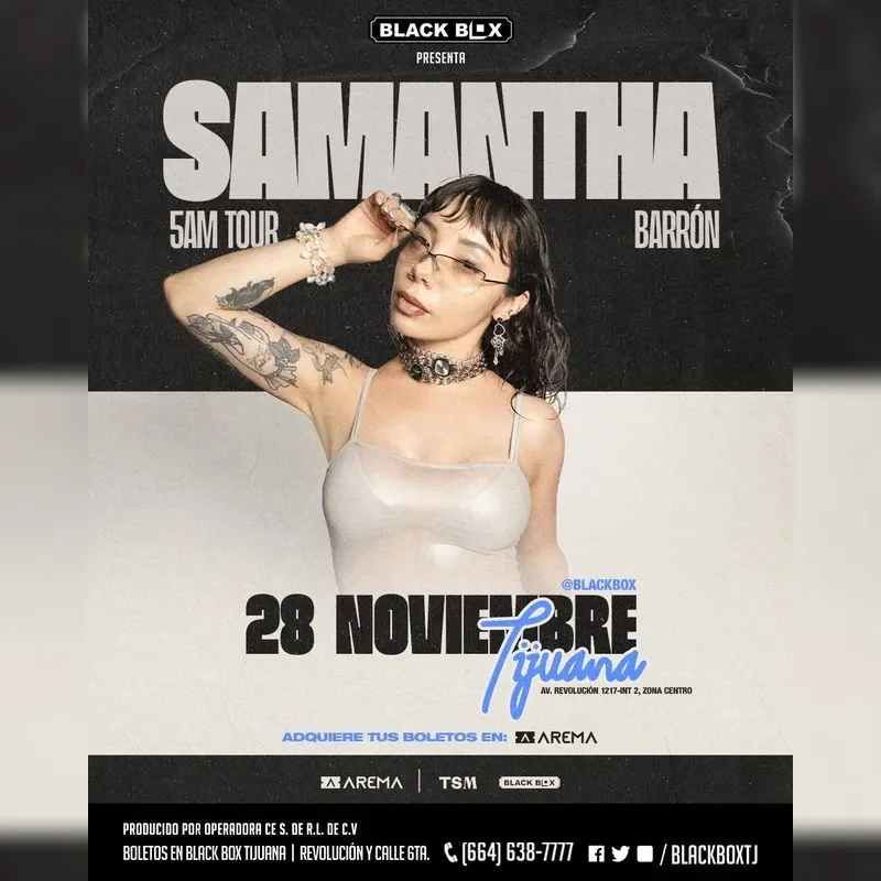 Flyer de Samantha Barron