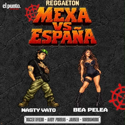 Flyer de REGGAETON MEXA VS ESPAÑA