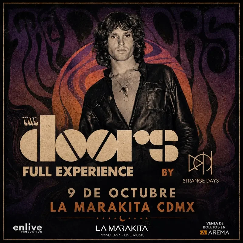 Flyer de Tributo a The Doors