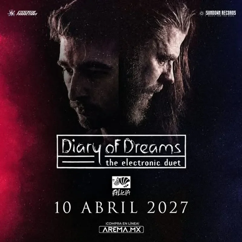 Flyer de Diary of dreams (The electronic duo)