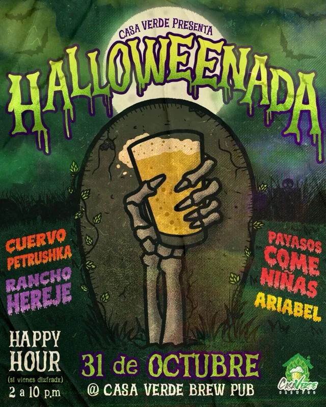 Flyer de Halloweenada 