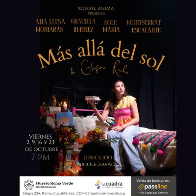 Flyer de Más Allá del Sol