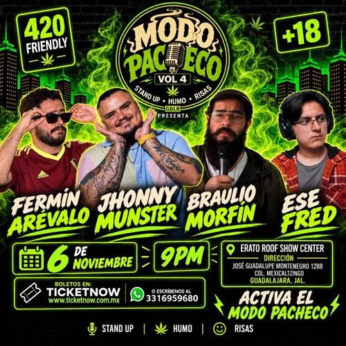 Flyer de MODO PACHECO VOL 4
