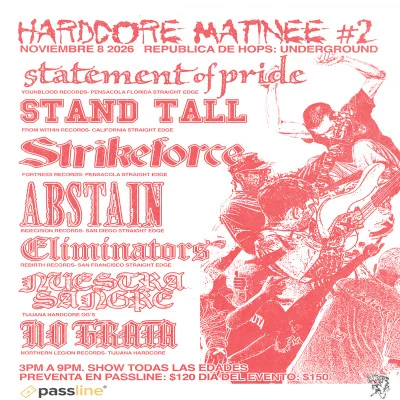 Flyer de HARDCORE MATINEE #2