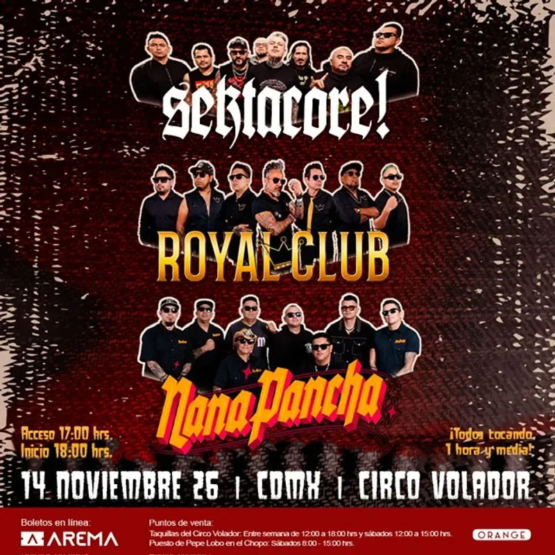 Flyer de SEKTA CORE • ROYAL CLUB • NANA PANCHA