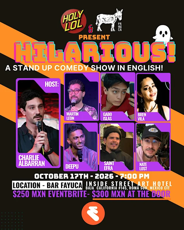 Flyer de HILARIOUS!  A (Spooky) Stand Up Comedy Show in English
