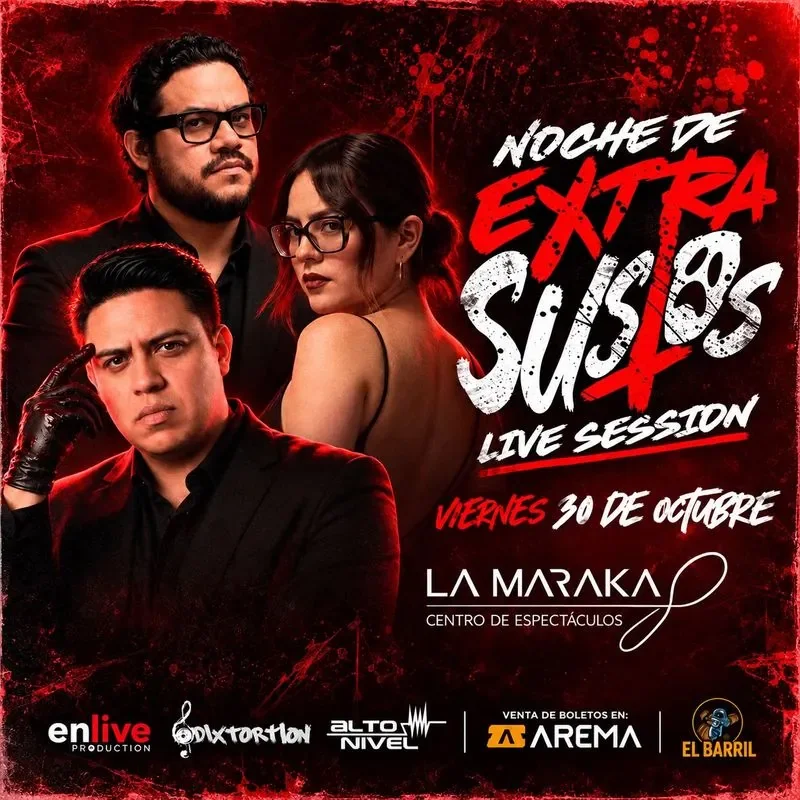 Flyer de Noche de Extra Sustos