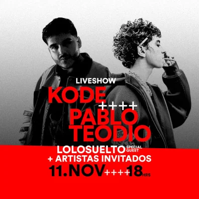 Flyer de KODE+PABLOTEODIO