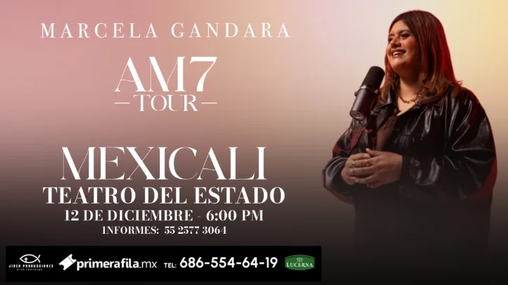 Flyer de Marcela Gandara 