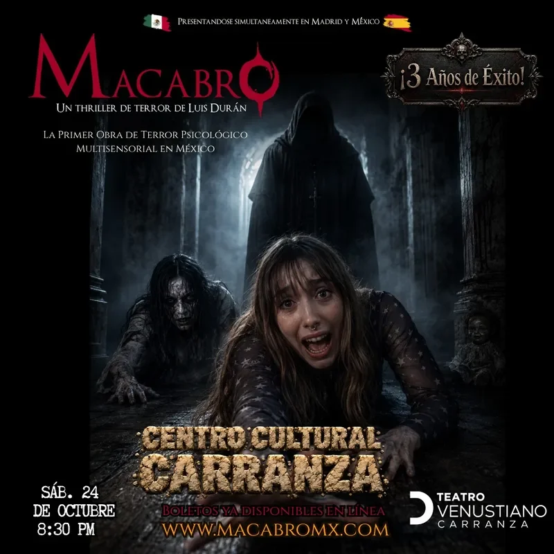 Flyer de Macabro