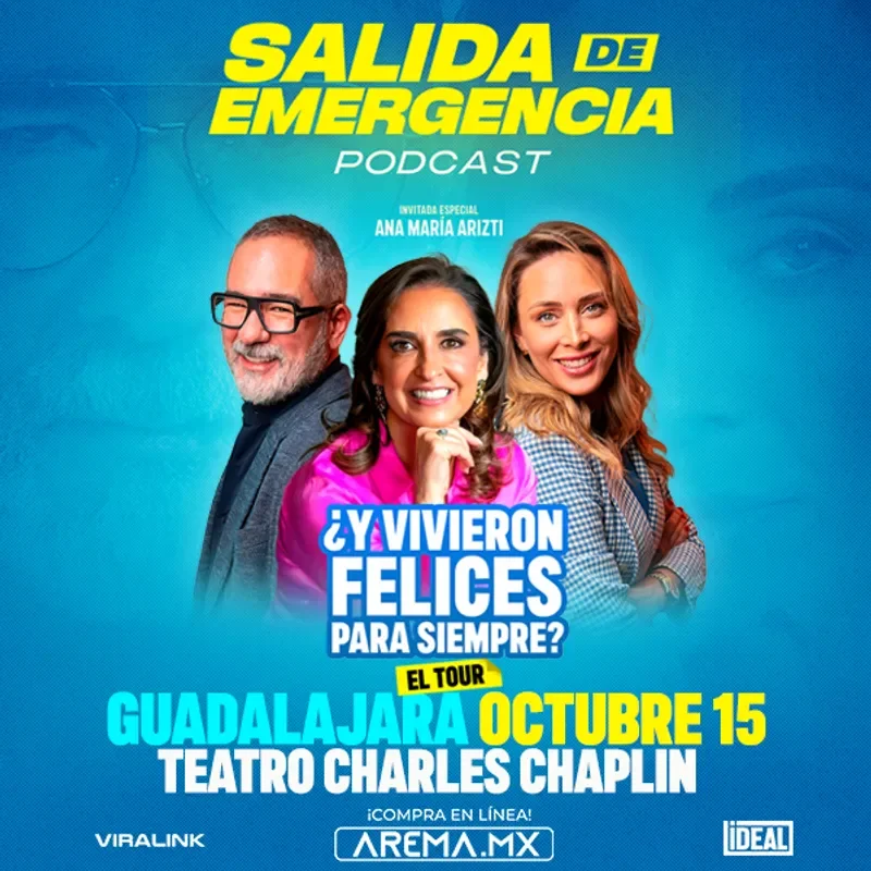 Flyer de Salida de Emergencia: El Podcast en Vivo