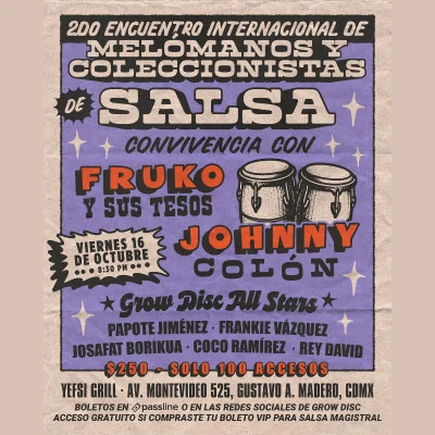 Flyer de MELOMANOS Y COLECCIONISTAS DE SALSA