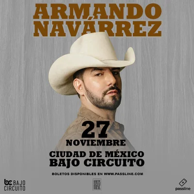 Flyer de Armando Navárrez