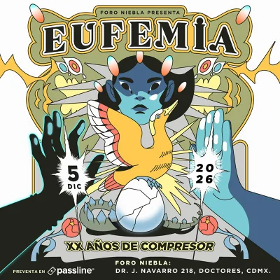 Flyer de EUFEMIA, XX AÑOS DE COMPRESOR