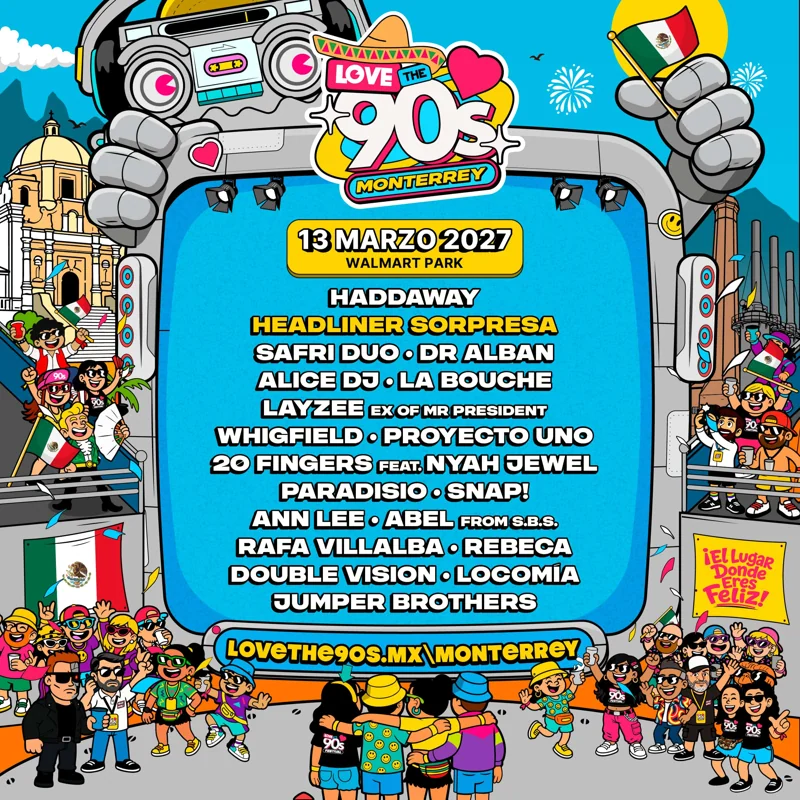 Flyer de LOVE THE 90´s 