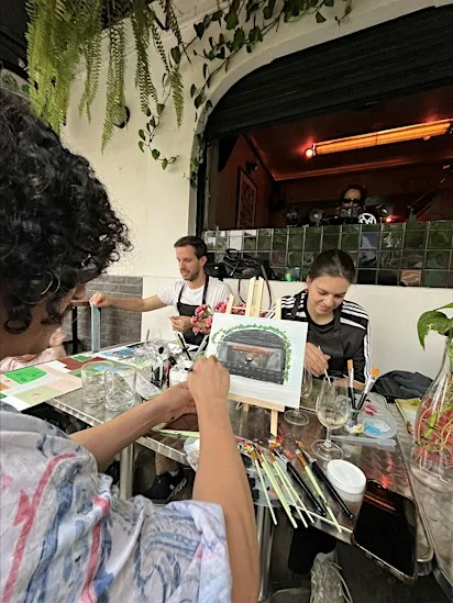 Flyer de PAINT & SIP WORKSHOP
