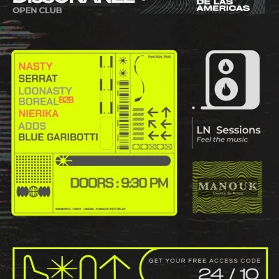 Flyer de Dissonanze + LN Sessions