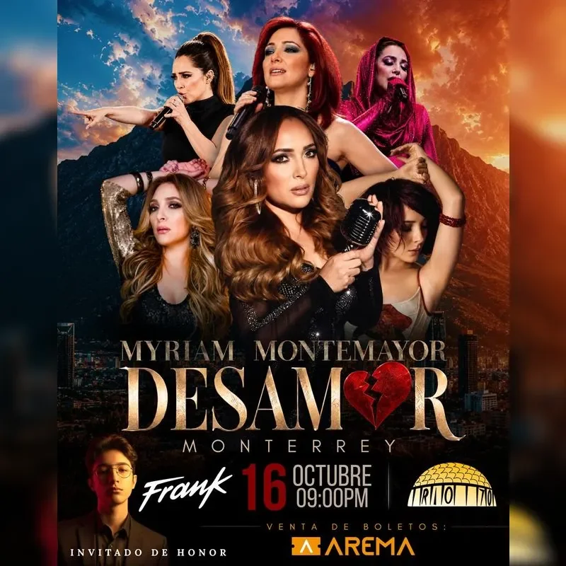 Flyer de Myriam Montemayor - Desamor 