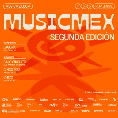 Flyer de MUSICMEX 2026