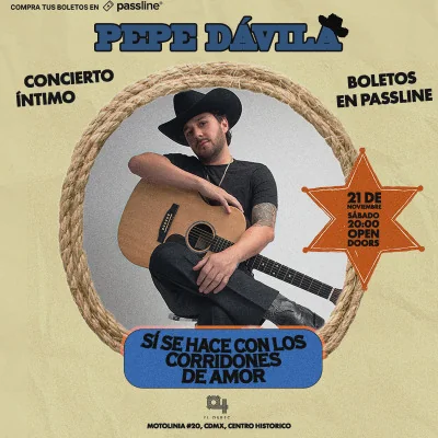 Flyer de PEPE DAVILA