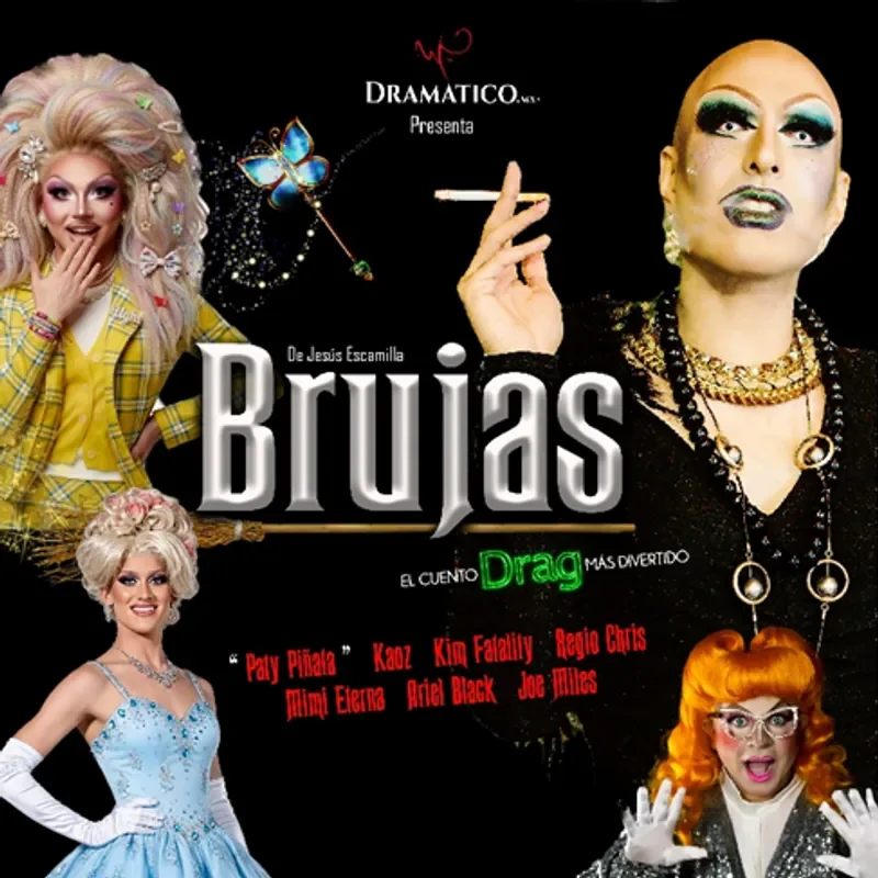 Flyer de Brujas el cuento DRAG más divertido