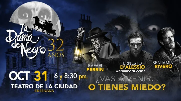 Flyer de La Dama de Negro