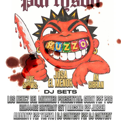 Flyer de PARTYSON "LOS DEALERS DEL TERROR"