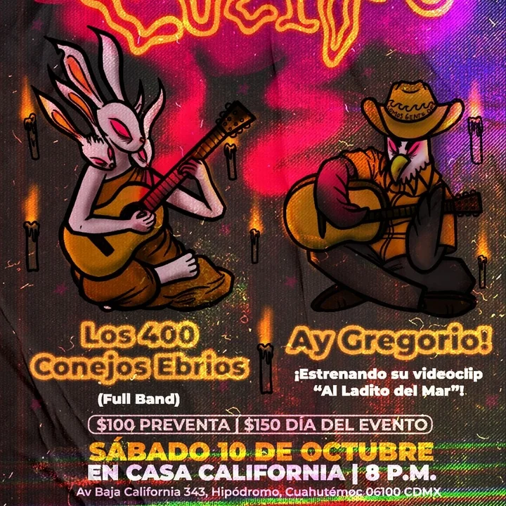 Flyer de Ay Gregorio!