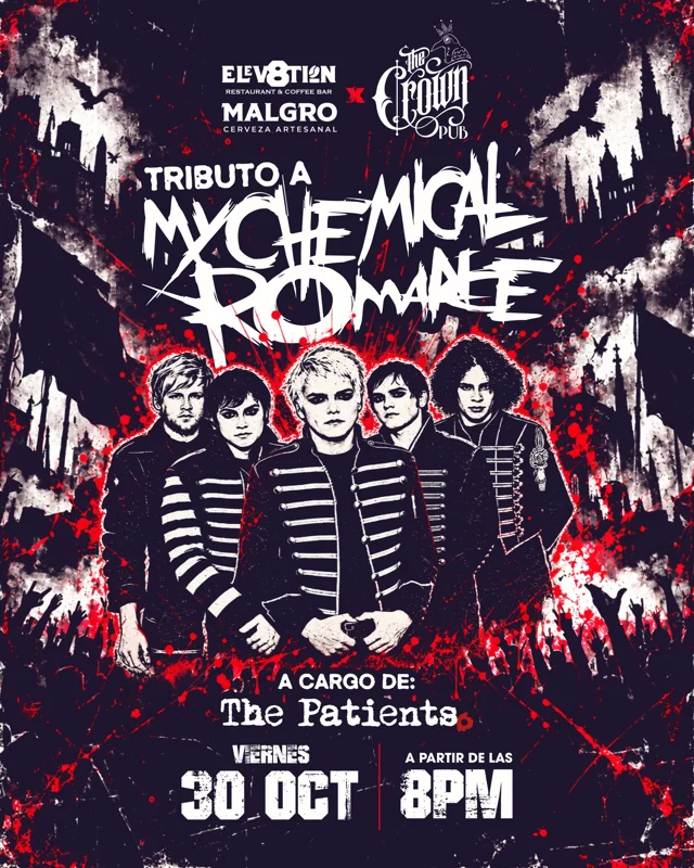 Flyer de Tributo a My Chemical Romance