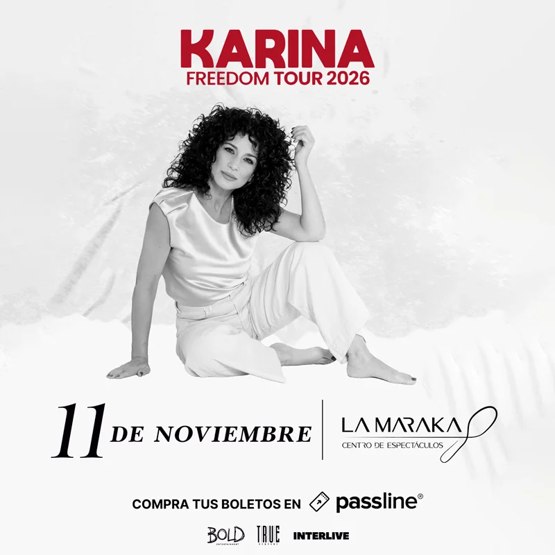 Flyer de KARINA FREEDOM TOUR 2026
