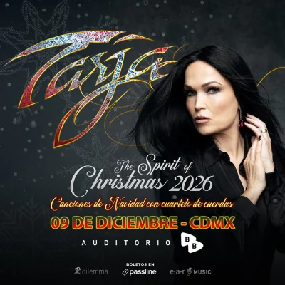Flyer de TARJA - The Spirit Of Christmas