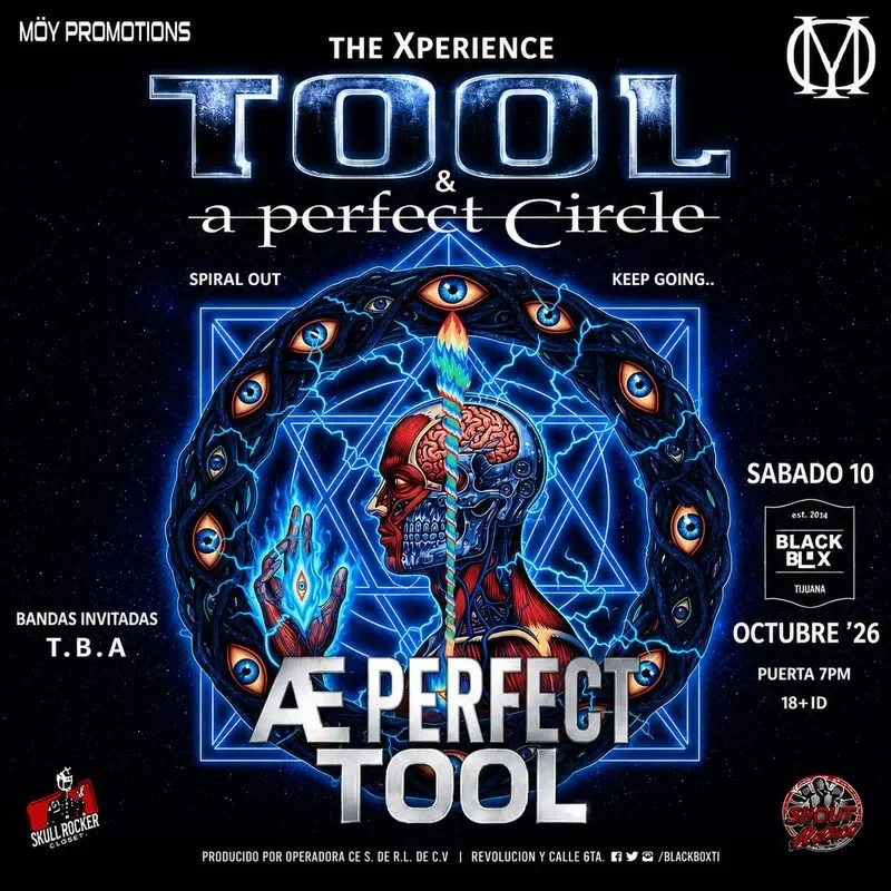 Flyer de Xperience Tool & a Perfect Circle 'Spiral Out - Keep Going