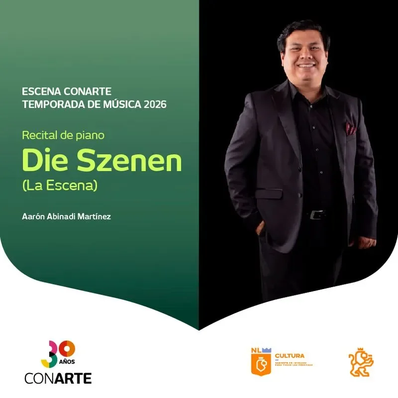 Flyer de Die Szenen recital de piano