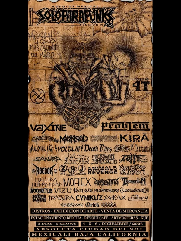 Flyer de SOLOPARAPUNK'S SESSION #6 - 3ER ANIVERSARIO 