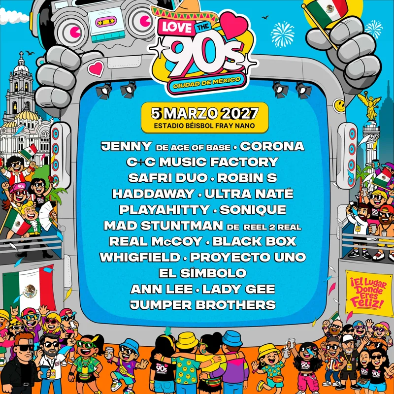 Flyer de LOVE THE 90´s 