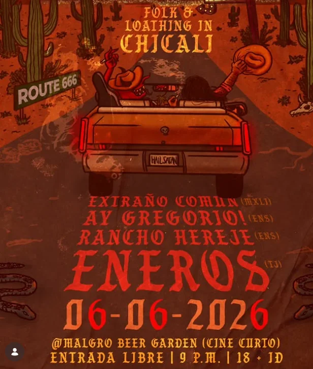 Flyer de Folk and loathing in chicali