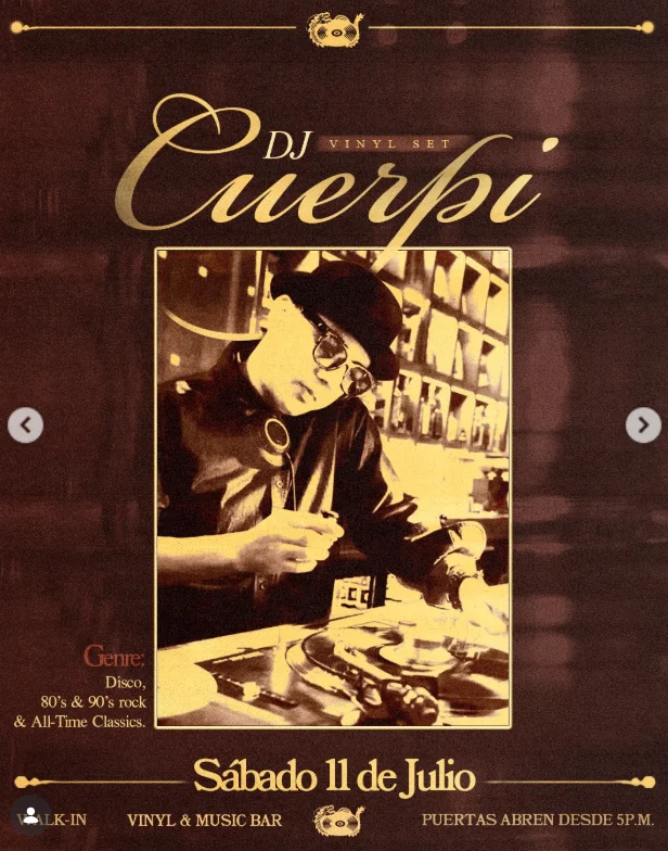 Flyer de DJ cuerpi