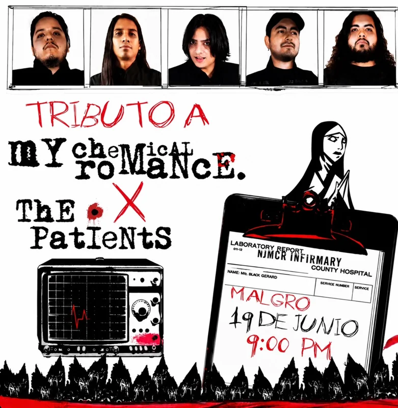 Flyer de TRIBUTO A MY CHEMICAL ROMANCE