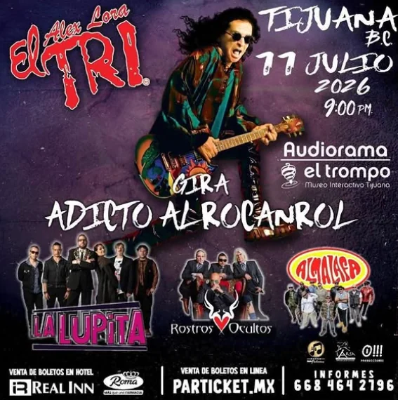 Flyer de El Tri Gira ¨Adicto Al Rocanrol¨