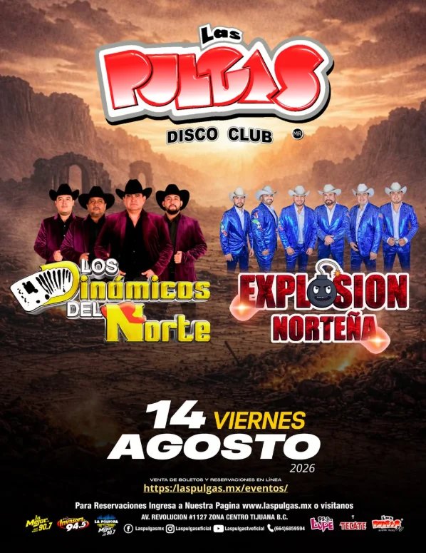 Flyer de Los dinamicos & Explosión norteña