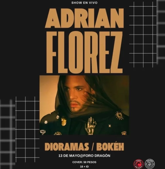 Flyer de Adrian Flores en mexicali