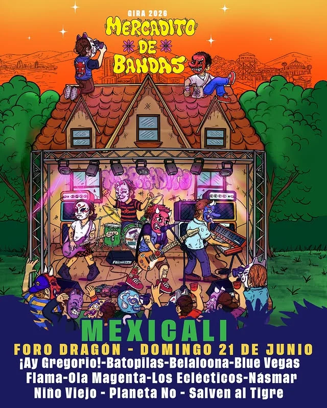 Flyer de MERCADITO DE BANDAS