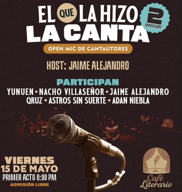 Flyer de El que la hizo la canta!