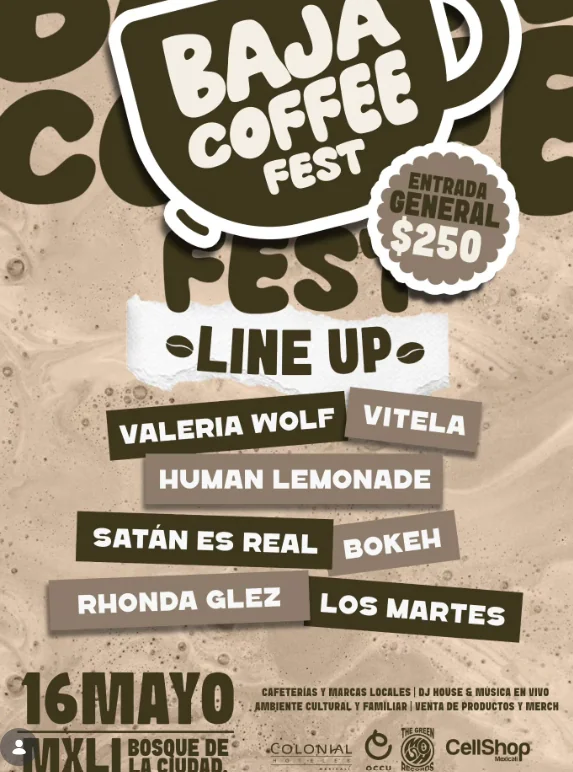 Flyer de Baja Coffee Fest 2026