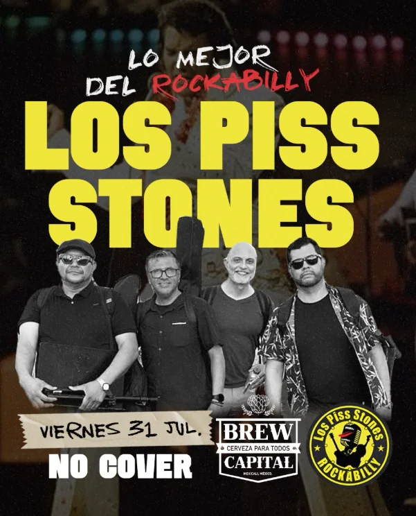 Flyer de Los piss Stones