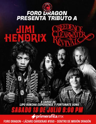 Tributo a Jimi Hendrix y Creedence Clearwater Revival