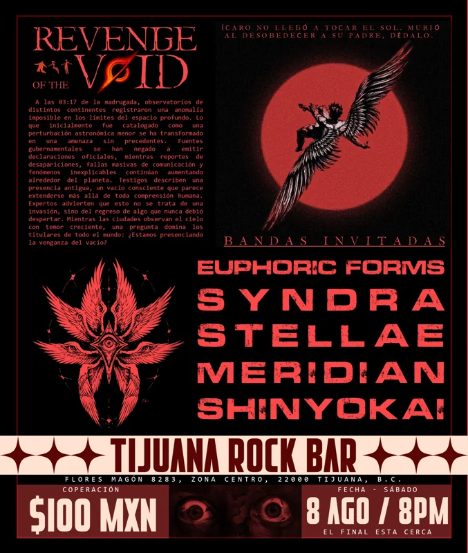Flyer de REVENGE VOID