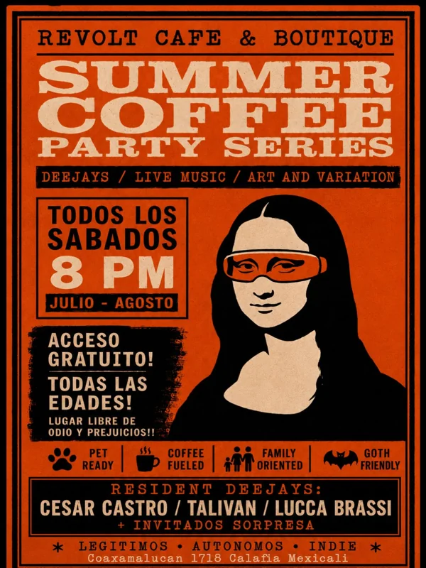 Flyer de Los Sábados se festejan