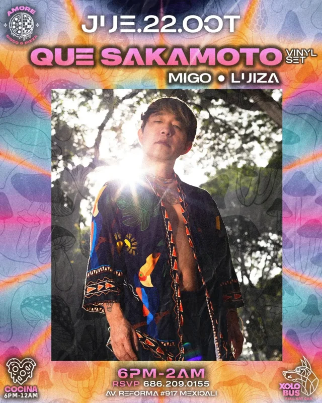 Flyer de Que Sakamoto Vinyl Set