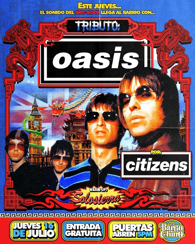 Flyer de TRIBUTO A OASIS